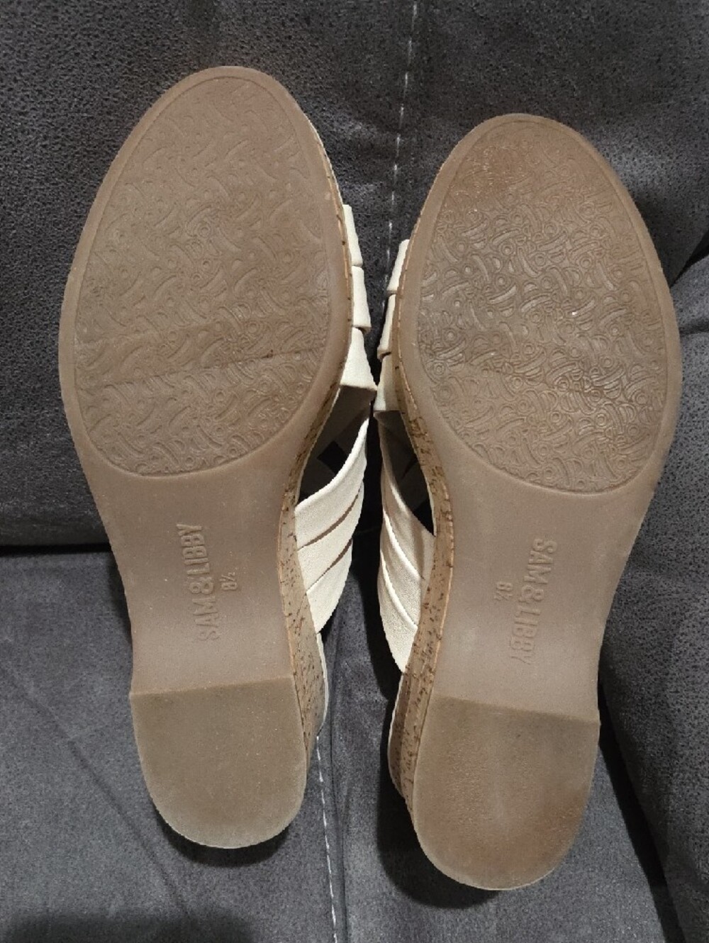 Sam & Libby Ivory Woven Slide Mules - Picture 4 of 5